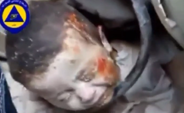rescate niño Siria