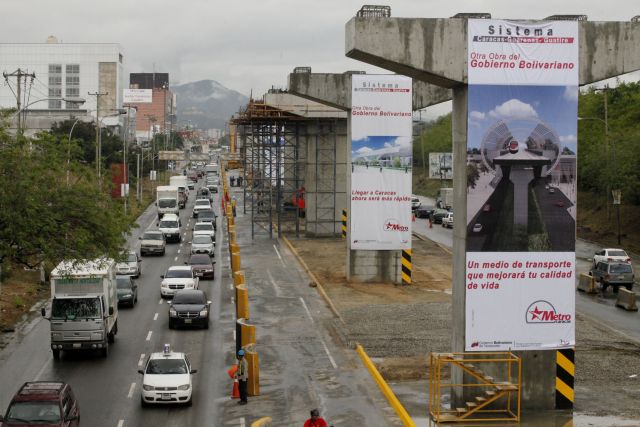 Foto: Obras del Metro Guarenas-Guatire. Distribuidor Zamora / AVN