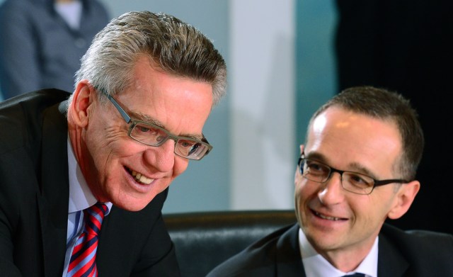 Foto: Los Ministros Alemanes Thomas de Maiziere y Heiko Maas / AFP