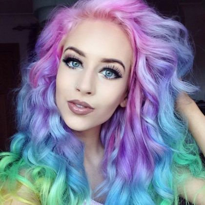 cabello colores pastel y arco iris 2