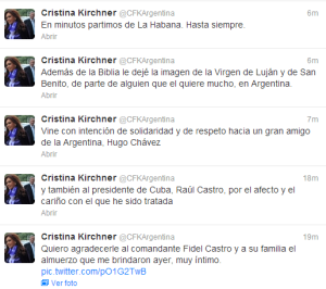 Cristina cuando salió de Cuba: Hasta siempre (TUITS)