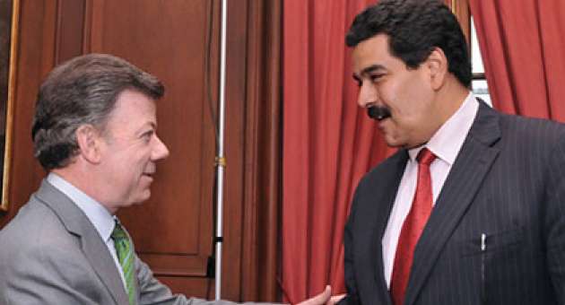 Maduro y Jaua se reunieron con Santos