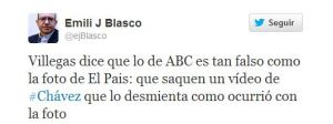 Periodista de ABC reta Villegas a desmentir información sobre Chávez