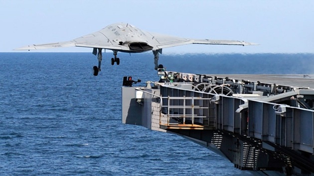 EEUU lanza con éxito “drone” desde un portaviones