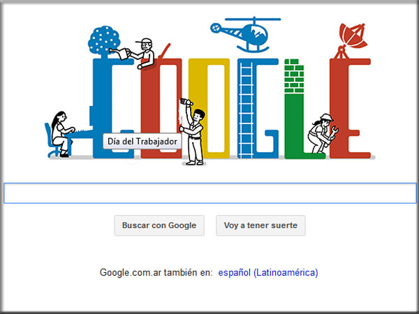 Google dedica su doodle al día del trabajador