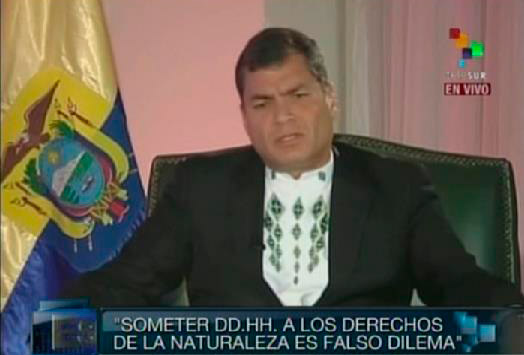 Correa: Ecuador busca sociedades con el mercado Latinoamericano