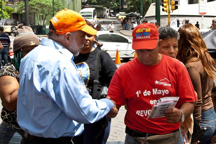 Dirigentes de Voluntad Popular defienden los derechos humanos desde Plaza Venezuela