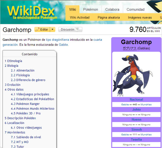 WikiDex, la enciclopedia de Pokemón (WTF)