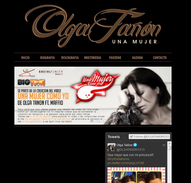 Olga Tañón presenta su nuevo álbum y estrena web dedicada a sus fans (Foto)
