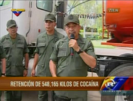 Retienen 548,165 kilos de cocaína en el Zulia