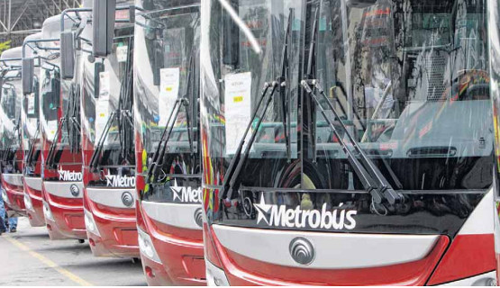 Suspenden cinco rutas de Metrobús este #3A