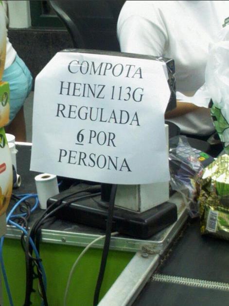 Racionan las compotas en un supermercado de Valencia (Foto)