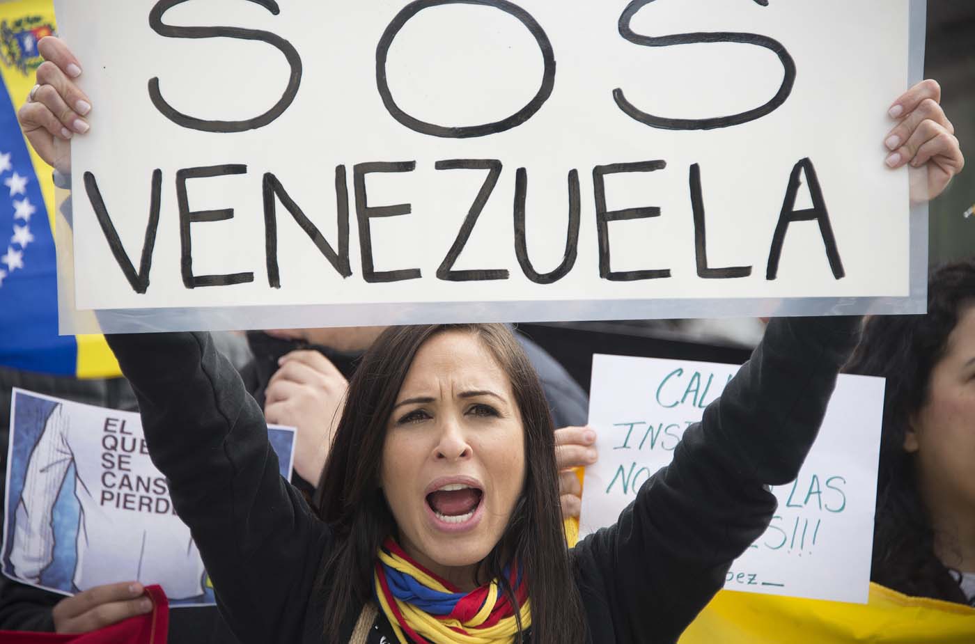 Venezolanos en Washington piden a la OEA que active la Carta Democrática (Fotos)