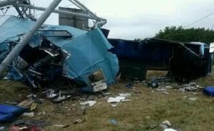 Ocho muertos y 26 heridos por accidente en Chichiriviche