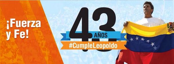Hoy es el cumpleaños de Leopoldo López