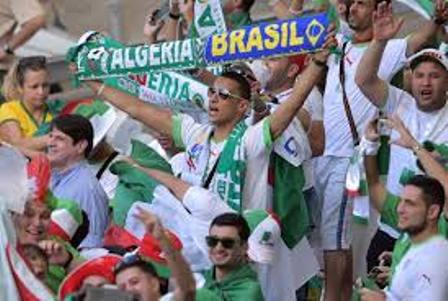Fanáticos argelinos se sobrepasan en celebración mundialista