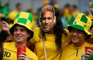 Miles de ‘Neymares’ en la semifinal del Mundial para apoyar a Brasil (Fotos)