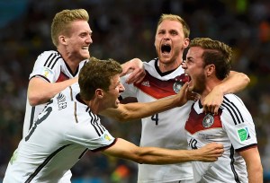 Así celebró la selección alemana el gol que le metieron a Argentina (Foto)