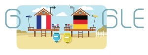 Francia y Alemania ya se enfrentan en el “doodle” de Google (Foto + Video)