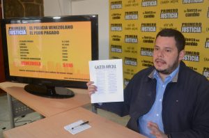 Juan Carlos Caldera: Gobierno decreta sueldos de hambre para los policías