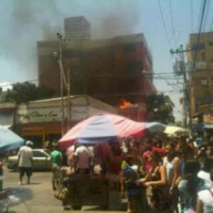 Se incendió agencia bancaria en Porlamar