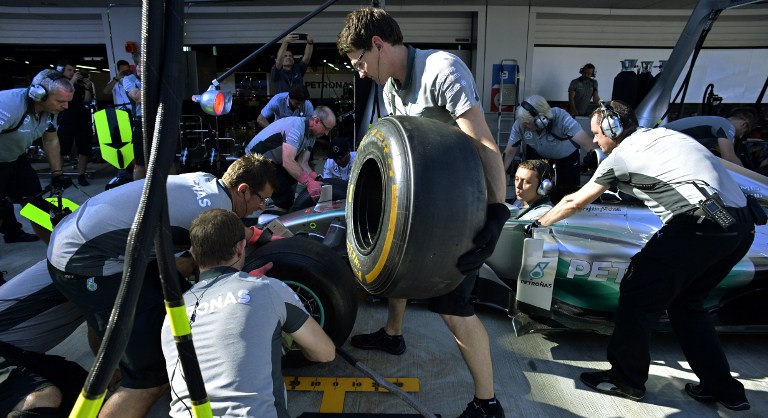 Neumáticos medios y blandos para el Gran Premio de Rusia de Fórmula 1