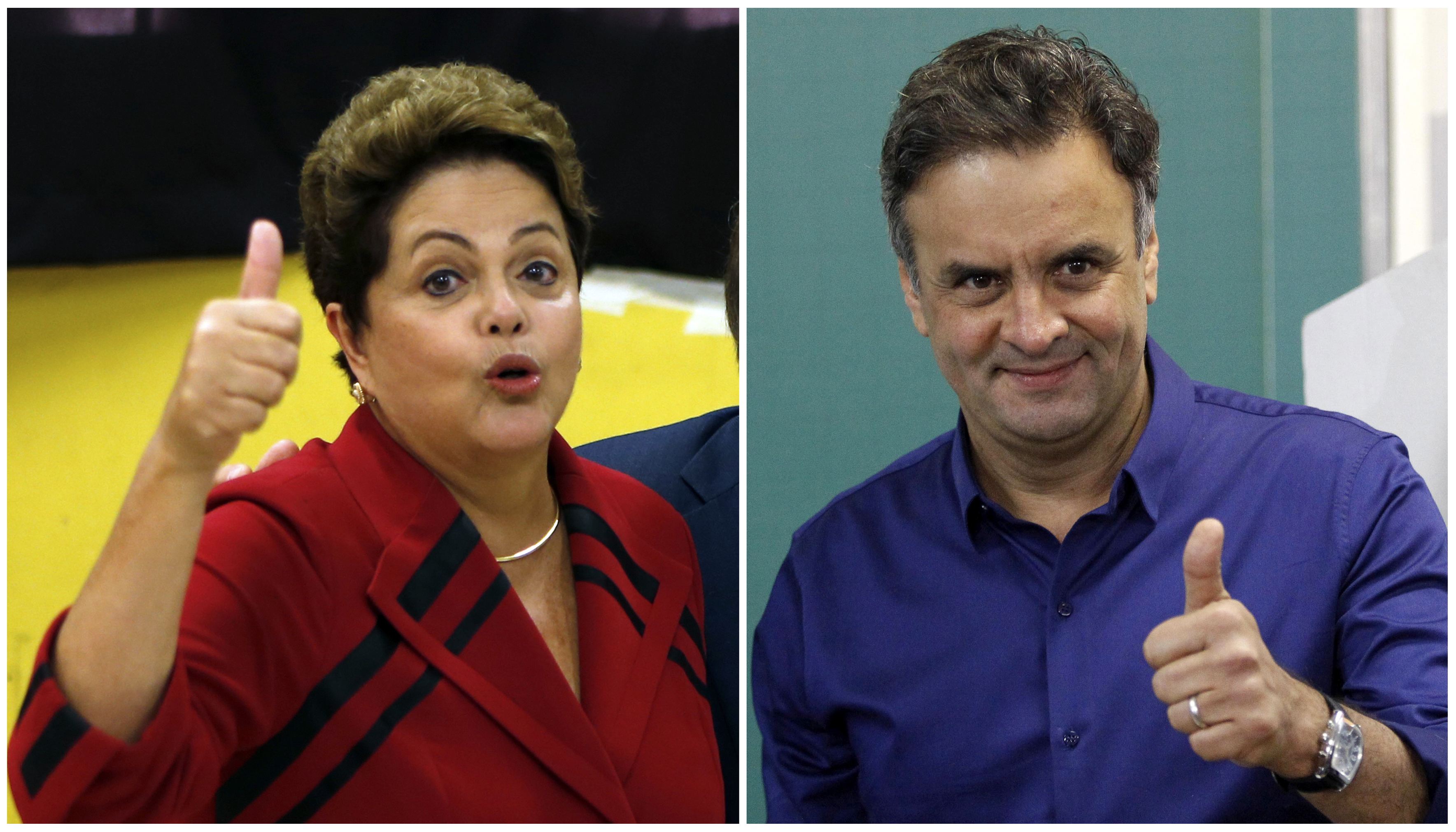 Neves parte con leve ventaja sobre Rousseff en primeras encuestas sobre balotaje