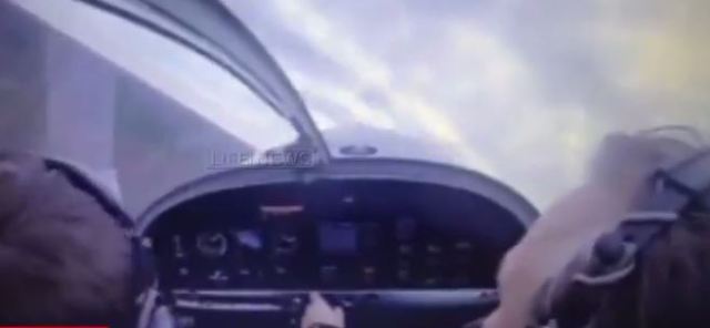 ¡Trágico! accidente de un avión es grabado desde la cabina