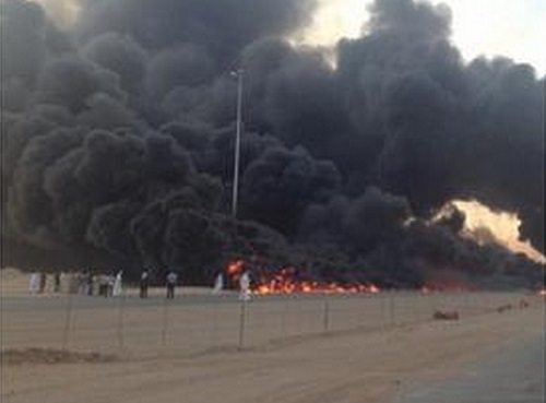 Incendio en oleoducto de Arabia Saudita está controlado (fotos + video)