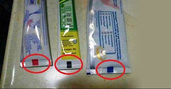 Conoce el secreto de la barra de color en la pasta de dientes