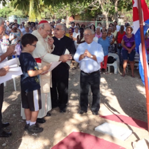 El cardenal Ortega coloca la primera piedra del templo San Juan Pablo II en La Habana