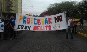 Larenses exigieron justicia, libertad y respeto a los DDHH este #19A