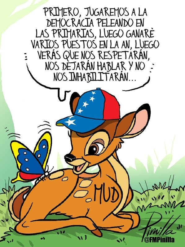 Caricatura Pinilla: Bambi y las elecciones parlamentarias