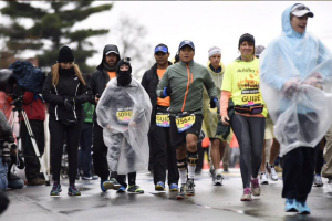 Maickel Melamed se roba las miradas en el  Maratón de Boston