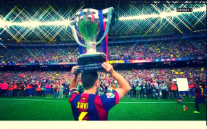 La ovación a Xavi al momento de ser sustituido en el Camp Nou (Video)