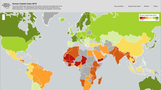 ¿Cuáles son los países con mayor capital humano y talento?