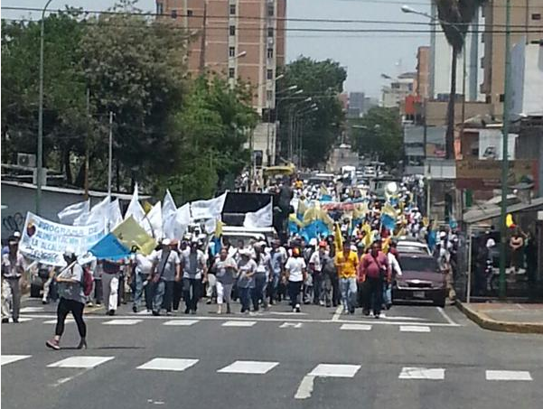 Marcha del Día del Trabajador transcurrió con normalidad en Barquisimeto
