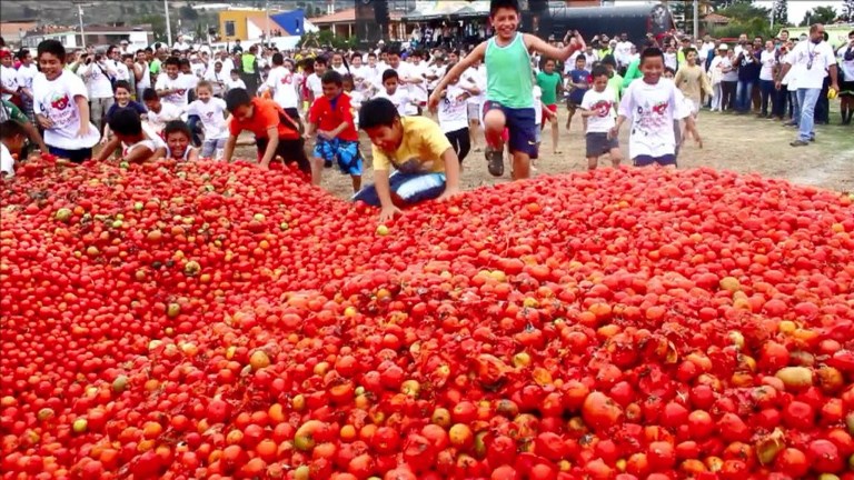 La tomatina se desata en Colombia (Fotos + Video)