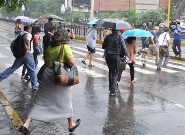 Inameh prevé este miércoles lluvias dispersas especialmente en la tarde en el país