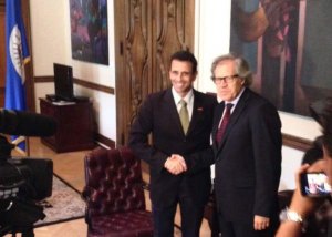 Almagro y Capriles se reunieron en la OEA (Fotos)