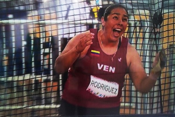 ¡Otra medalla de oro para Venezuela! Rosa Rodríguez gana en lanzamiento de martillo