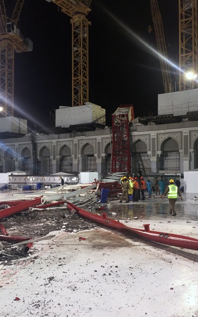 En fotos: Así quedó la Gran Mezquita de La Meca luego que le cayera una grúa
