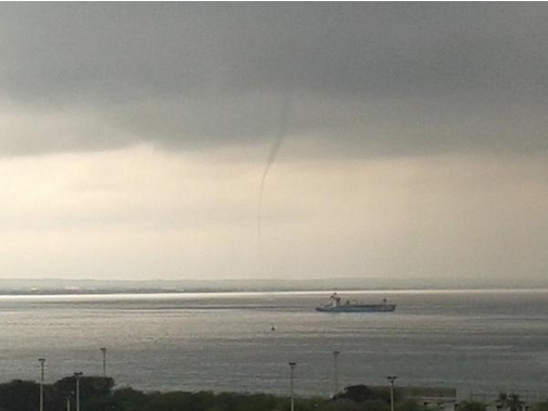 Se forma nueva tromba marina en la bahía del Lago de Maracaibo