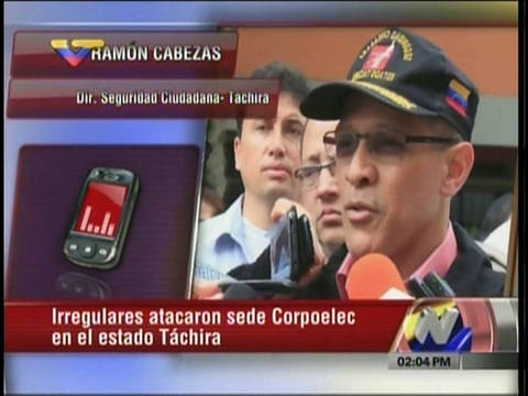 Ramón Cabezas: 80 estudiantes atacaron sede de Corpoelec en Táchira