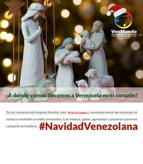 Venezolanos en el Mundo celebrarán juntos la #NavidadVenezolana el #19D