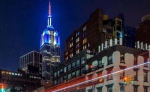 El Empire State se tiñó de azul por el cumpleaños 100 de Frank Sinatra