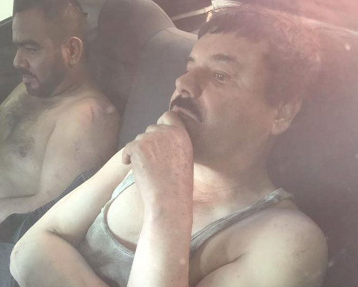 Publican las primeras fotos de “El Chapo” Guzmán tras ser recapturado