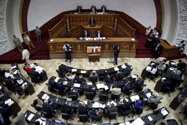 A general view of Venezuela's National Assembly during a session in Caracas January 26, 2016. REUTERS/Carlos Garcia Rawlins