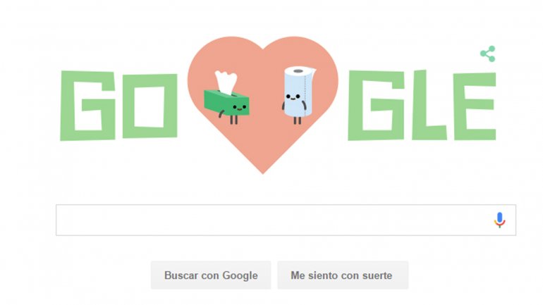Google celebra el día de San Valentín con tres románticos doodles (video)
