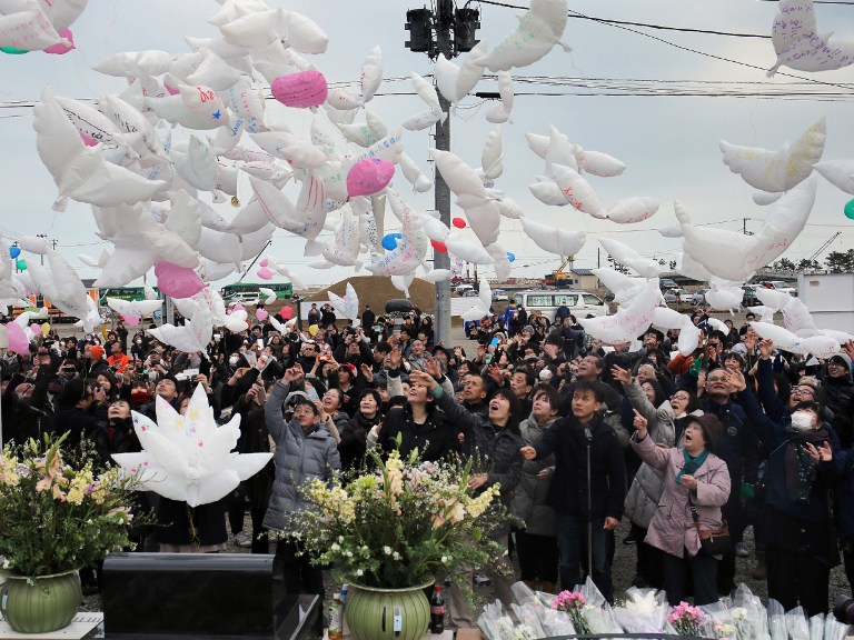 Japón conmemoró con un minuto de silencio el tsunami de 2011(Fotos)